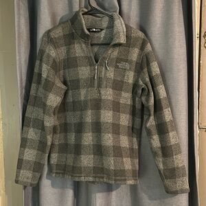 Gray Plaid Pullover jacket